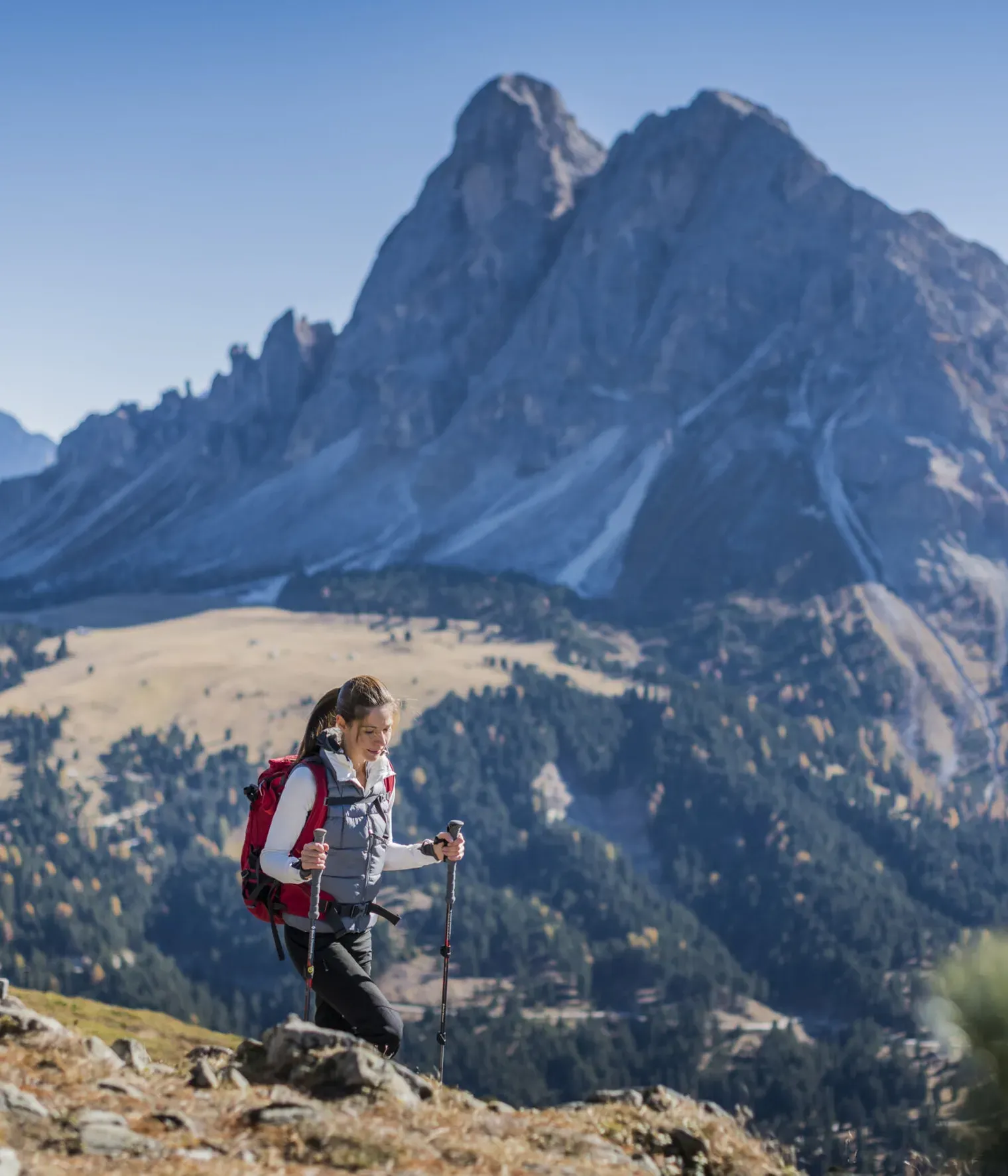trekking at passo delle erbe